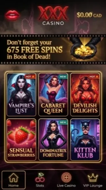 AdultWin Casino Screenshot